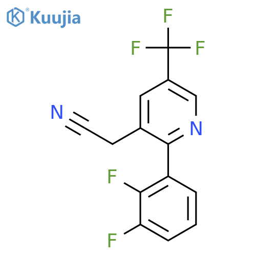 2-(2,3-Difluorophenyl)-5-(trifluoromethyl)pyridine-3-acetonitrile structure