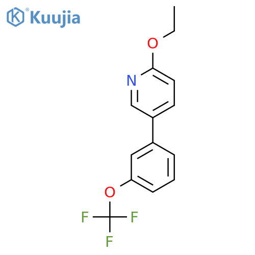 2-Ethoxy-5-(3-(trifluoromethoxy)phenyl)pyridine structure