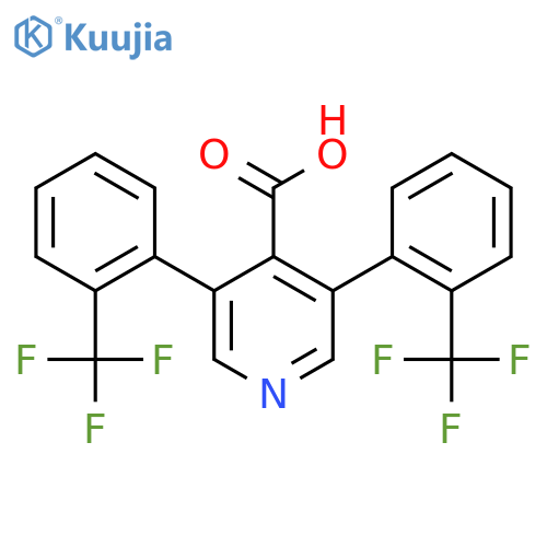 3,5-Bis(2-(trifluoromethyl)phenyl)isonicotinic acid structure