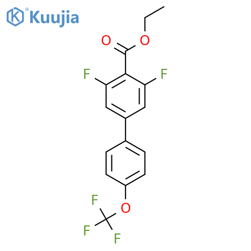 Ethyl 3,5-difluoro-4'-(trifluoromethoxy)biphenyl-4-carboxylate structure
