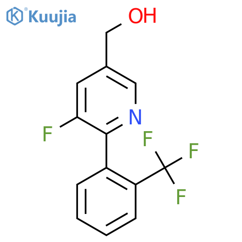 [5-Fluoro-6-[2-(trifluoromethyl)phenyl]pyridin-3-yl]methanol structure