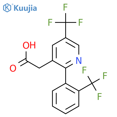 5-(Trifluoromethyl)-2-(2-(trifluoromethyl)phenyl)pyridine-3-acetic acid structure