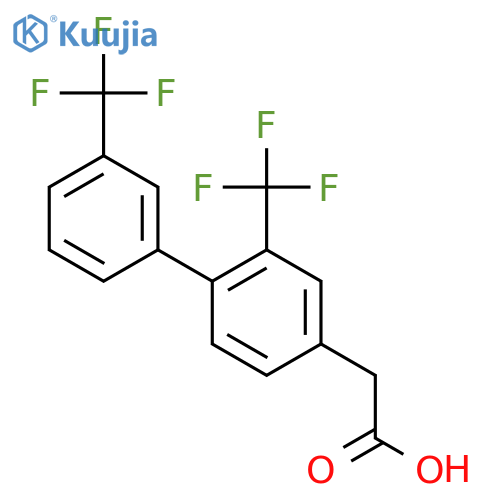 2,3'-Bis(trifluoromethyl)biphenyl-4-acetic acid structure