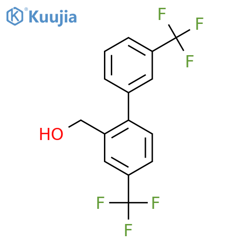 4,3'-Bis(trifluoromethyl)biphenyl-2-methanol structure