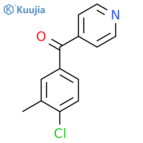 4-(4-Chloro-3-methylbenzoyl)pyridine structure