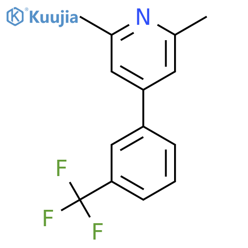 2,6-Dimethyl-4-(3-(trifluoromethyl)phenyl)pyridine structure