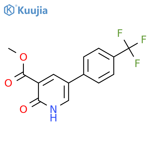 Methyl 2-hydroxy-5-(4-(trifluoromethyl)phenyl)nicotinate structure