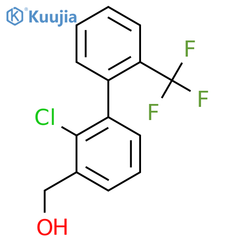 2-Chloro-2'-(trifluoromethyl)biphenyl-3-methanol structure