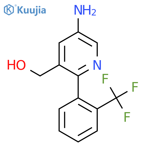 5-Amino-2-(2-(trifluoromethyl)phenyl)pyridine-3-methanol structure