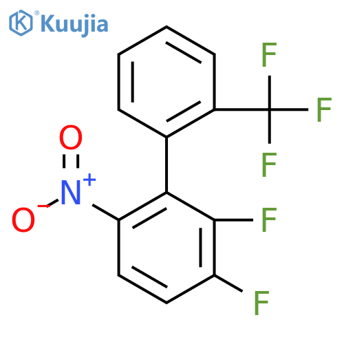 2,3-Difluoro-6-nitro-2'-(trifluoromethyl)biphenyl structure