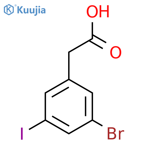 2-(3-Bromo-5-iodophenyl)acetic acid structure