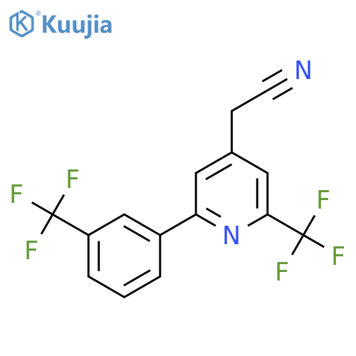 2-(Trifluoromethyl)-6-(3-(trifluoromethyl)phenyl)pyridine-4-acetonitrile structure