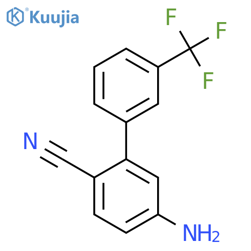 5-Amino-3'-(trifluoromethyl)biphenyl-2-carbonitrile structure