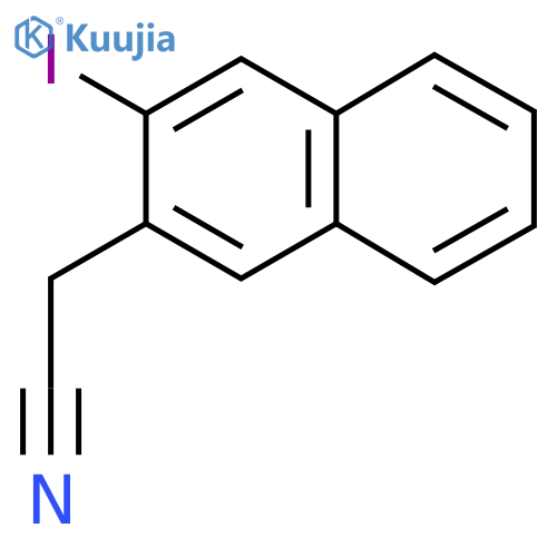 3-Iodonaphthalene-2-acetonitrile structure