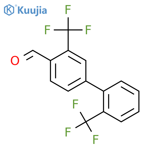 3,2'-Bis(trifluoromethyl)biphenyl-4-carbaldehyde structure