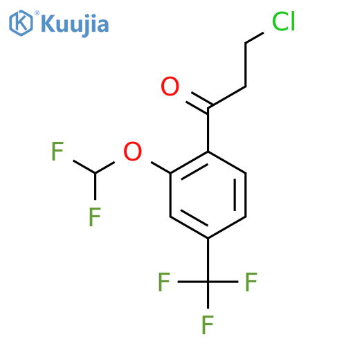 3-Chloro-2'-(difluoromethoxy)-4'-(trifluoromethyl)propiophenone structure