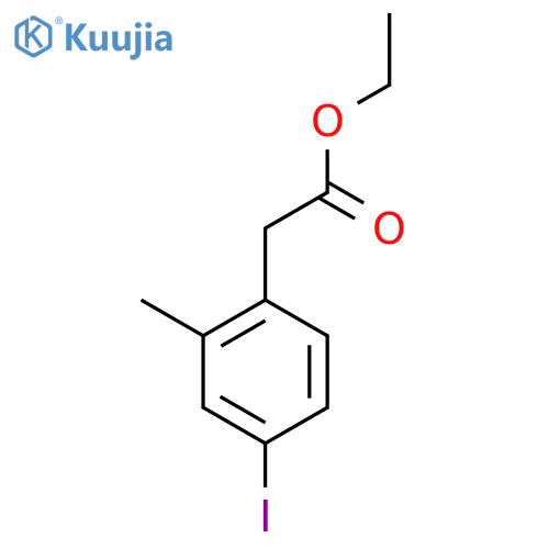 Ethyl 4-iodo-2-methylphenylacetate structure