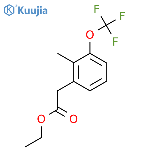Ethyl 2-methyl-3-(trifluoromethoxy)phenylacetate structure