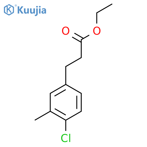 Ethyl 3-(4'-chloro-3'-methylphenyl)propionate structure
