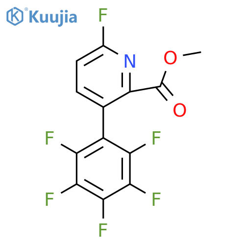 Methyl 6-fluoro-3-(perfluorophenyl)picolinate structure
