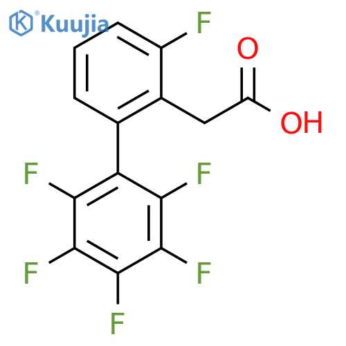 3,2',3',4',5',6'-Hexafluorobiphenyl-2-acetic acid structure