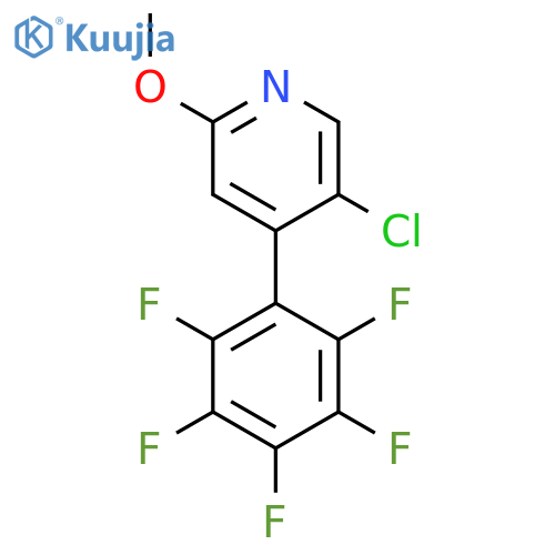 5-Chloro-2-methoxy-4-(perfluorophenyl)pyridine structure