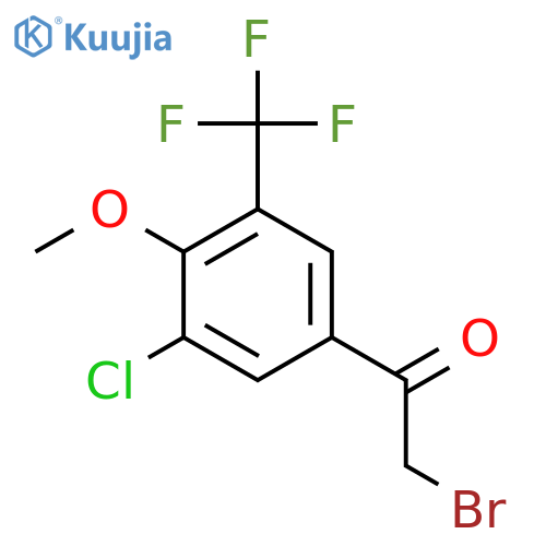 2-Bromo-3'-chloro-4'-methoxy-5'-(trifluoromethyl)acetophenone structure