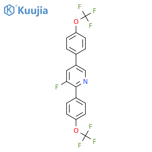 2,5-Bis(4-(trifluoromethoxy)phenyl)-3-fluoropyridine structure