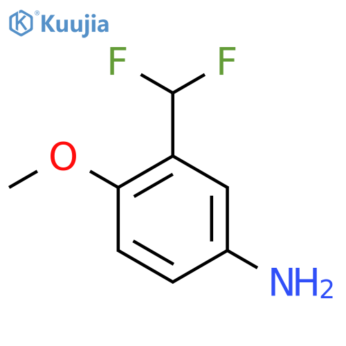 3-(difluoromethyl)-4-methoxyaniline structure