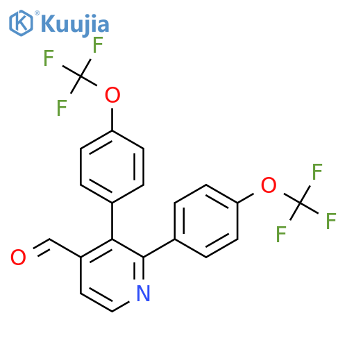 2,3-Bis(4-(trifluoromethoxy)phenyl)isonicotinaldehyde structure