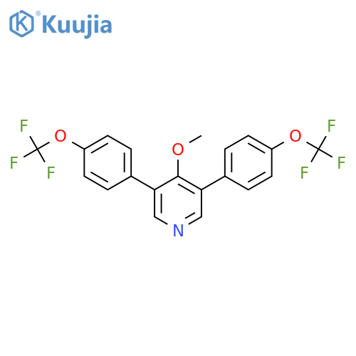 3,5-Bis(4-(trifluoromethoxy)phenyl)-4-methoxypyridine structure