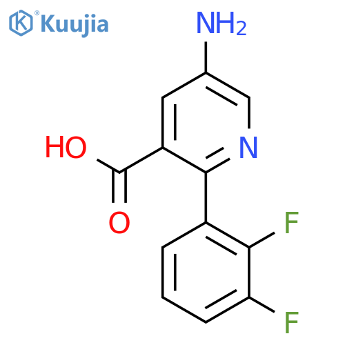 5-Amino-2-(2,3-difluorophenyl)nicotinic acid structure