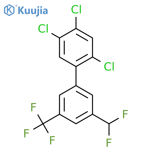 5'-Difluoromethyl-2,4,5-trichloro-3'-(trifluoromethyl)biphenyl structure