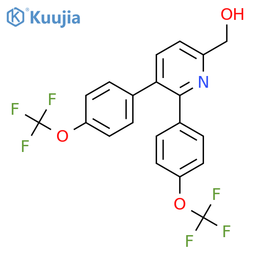 3,2-Bis(4-(trifluoromethoxy)phenyl)pyridine-6-methanol structure