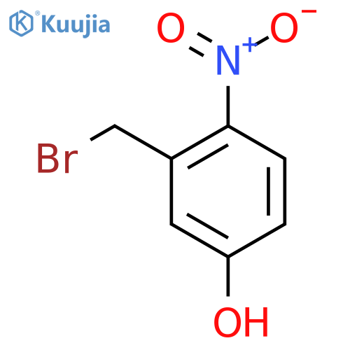 3-(Bromomethyl)-4-nitrophenol structure