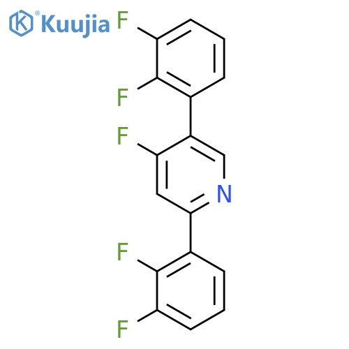 2,5-Bis(2,3-difluorophenyl)-4-fluoropyridine structure