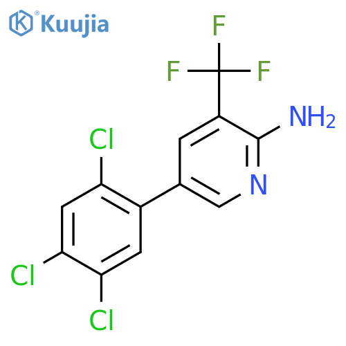 2-Amino-5-(2,4,5-trichlorophenyl)-3-(trifluoromethyl)pyridine structure