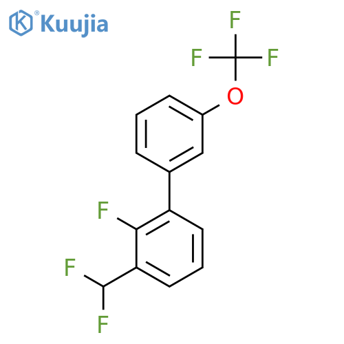 3-(Difluoromethyl)-2-fluoro-3'-(trifluoromethoxy)biphenyl structure
