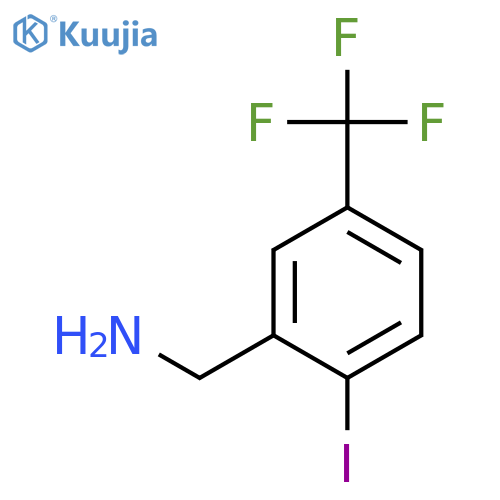 2-Iodo-5-(trifluoromethyl)benzylamine structure