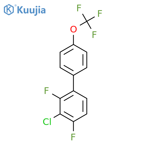 3-Chloro-2,4-difluoro-4'-(trifluoromethoxy)biphenyl structure