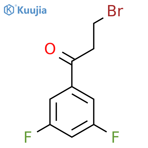 3-Bromo-3',5'-difluoropropiophenone structure