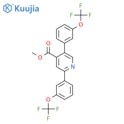 Methyl 2,5-bis(3-(trifluoromethoxy)phenyl)isonicotinate structure