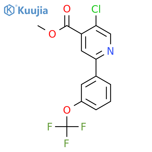 Methyl 5-chloro-2-(3-(trifluoromethoxy)phenyl)isonicotinate structure