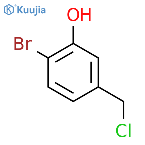 4-Bromo-3-hydroxybenzyl chloride structure