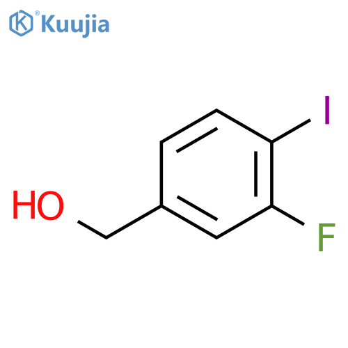 (3-Fluoro-4-iodophenyl)methanol structure