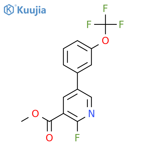 Methyl 2-fluoro-5-(3-(trifluoromethoxy)phenyl)nicotinate structure