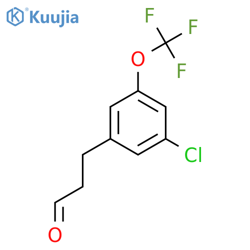 3-(3'-Chloro-5'-(trifluoromethoxy)phenyl)propionaldehyde structure