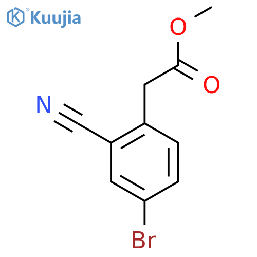 Methyl 4-bromo-2-cyanophenylacetate structure
