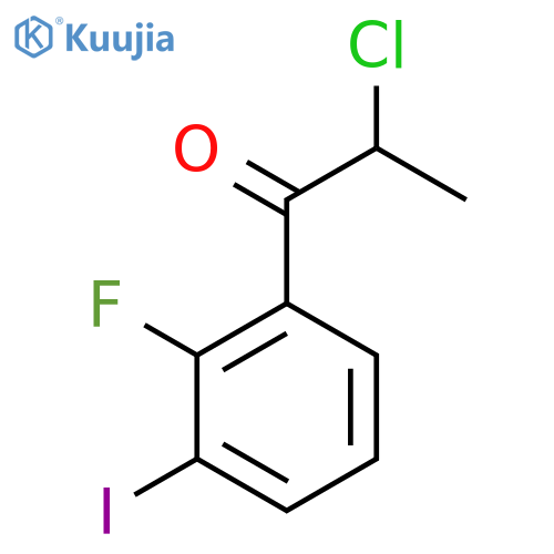 2-Chloro-2'-fluoro-3'-iodopropiophenone structure