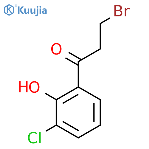 3-Bromo-3'-chloro-2'-hydroxypropiophenone structure